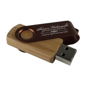 USB FLASH DRIVE- 8GB BAMBOO SWIVEL 2.0. USB FLASH DRIVE- 8GB BAMBOO SWIVEL 2.0.